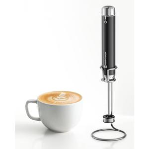 Maestri House Barista-Grade Milk Frother, LunaFro Art Rechargeable Handheld Frother with Stepless Speed Control, Silicone Dot-Pad with IPX6 Waterproof, Latte Art-Level Microfoam for Latte & Flat White
