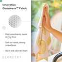 GEOMETRY Spring Kitchen Towels - Quick Dry Microfiber Cloth Spring & Summer Dish Towels for Kitchen Drying - Premium Quick Dry Towel - Lemonade Lines, 18" x 30" - 2-Pack