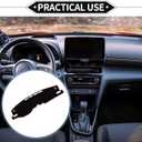 Dash Cover Compatible for Toyota Venza 2021-2022, Non-Slip Dash Cover Mat Polyester Black, Red Front Dash Cover Mat