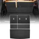 Cargo Liners Backrest Mat for Jeep Wagoneer/Grand Wagoneer Accessories 2022-2025 with Hook&Loop Rear Trunk Mat Rear Seat Back Cover Protector All Weather Anti-Slip Split Dog Liner 5 PCS