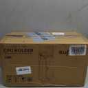 Suptek Adjustable Under Desk and Wall PC Mount,3.74 to 8.26 inch Wide Computer Case CPU Hanger Holder 360 Degree Rotatable Under-Desk PC Hanging Stand Holder Mount (ZJJ001) (Black)