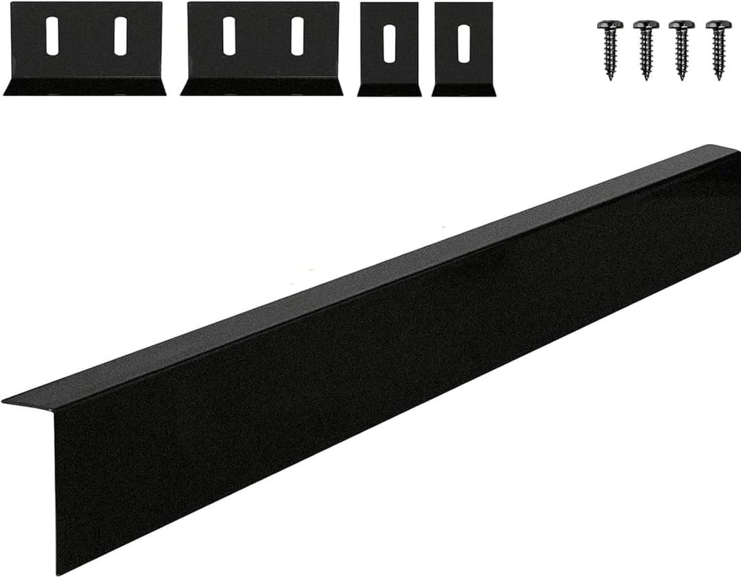 30" Stove Range Gap Filler, Slide-in Range Filler Kit, Behind Stove Gap Filler Shelf Between Stove Range for Most Brands Kitchen Stove (Black)