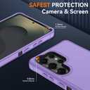 SunStory Compatible with Samsung Galaxy S25 Ultra Case with HD Screen Protector, 3-Layer Heavy Duty Full-Body Cover, 3 in 1 Hybrid Protective Case for Galaxy S25 Ultra 6.9", Violet