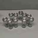 CherHome Magnetic Spice Rack with Jars Set，Magnetic Spice Organizer for Refrigerator，12PCS 3oz. Glass Jars with Shaker Lids and Metal Caps，Seasoning Containers with Magnetic Shelf for Fridge 2 Missing