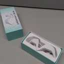 Under Eye Red Light Therapy Glasses, Red Light Therapy Device Microcurrent Eye Massager, Botanique Paris Eyes Bag Remover for Reduce Dark Circles and Wrinkles (White)