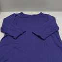 OFEEFAN 3/4 Length Sleeve Womens Tops Dressy Casual Round Neck Loose Fit Casual Eyelet Shirts Size L