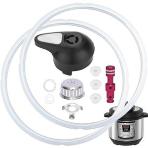 11 PCS Instant Pot Replacement Parts for Lux 8 QT, Instant Pot Accessories Include Sealing Ring, Steam Release Valve, Anti-Block Shield, Valve Sealing Ring, Float Valve and Gasket