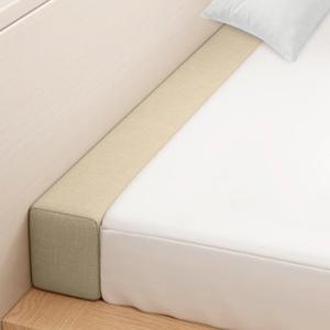 Bed Gap Filler,High-Density Bed Crack Filler with Removable Cover,Mattress Extender for Headboard Gap,Spacer Filler Between Mattress and Wall,Bed Wedge Gap Filler,Beige,78"x6"x8",King