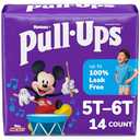 Pull-Ups Boys' Potty Training Pants, Size 5T-6T Training Underwear (46+ lbs), 14 Count