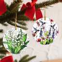 Hummingbird Hanging Ornament, Christmas Ornaments, Xmas Decorations for Tree, Ornaments for Christmas Tree, Holiday Ornament, Hummingbird Gifts, Holiday Party Gifts, and Xmas Gift Ideas