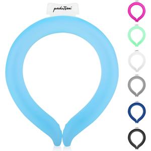 Neck CoolingTube, Reusable Ice Cooler Wearable Body CoolingProducts, Neck Coolers for Hot Weather (Blue)