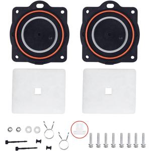 Karbay HP60/80 Air Pump Rebuild Kit for Hiblow HP 80, HP 60 Aerators, HP-80-0110, Included Diaphram, Filter and Screws Kit.
