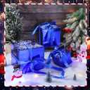 Cholemy 5 Pcs Square Nesting Boxes Decorative Gift Boxes with Lid and Ribbon Assorted Sizes Wrap for Wedding, Carnival, Anniversary, Birthday, Bridal Shower Party Gifts(Shiny Blue)