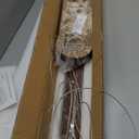 39" Wood Linear Pendant Light LED Dimmable Hanging Light Dinning Room Light Fixture Island Lights 24w for Dining Room Kitchen Island Bar Walnut Color