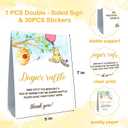 2 x Winnie Baby Shower Decorations-Baby Shower Games-Baby Shwoer Party Decor-Diaper Raffle Baby Shower Table Sign Centerpieces-Baby Shower Games Pooh Birthday Supplies Party Decorations