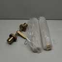 30" 2 Lights Hardwired Frosted Glass Bathroom Wall Sconces, Handmade Knurled Brass Wall Light Fixture,Modern Vanity Light for Living Room,Hallway, Bedroom, Indoor Wall Lamp, Bulb Included (30-In-Brass-1-Pack)