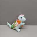 Baby Dino Musical Stuffed Animal Toys for 0-3-6-9-12 MonthsInfant Dinosaur Tummy Time Toys with Crinkle Sound Paper,TeetherTextures & Rattles for Newborn Boys Girls Birthday Gifts Blue