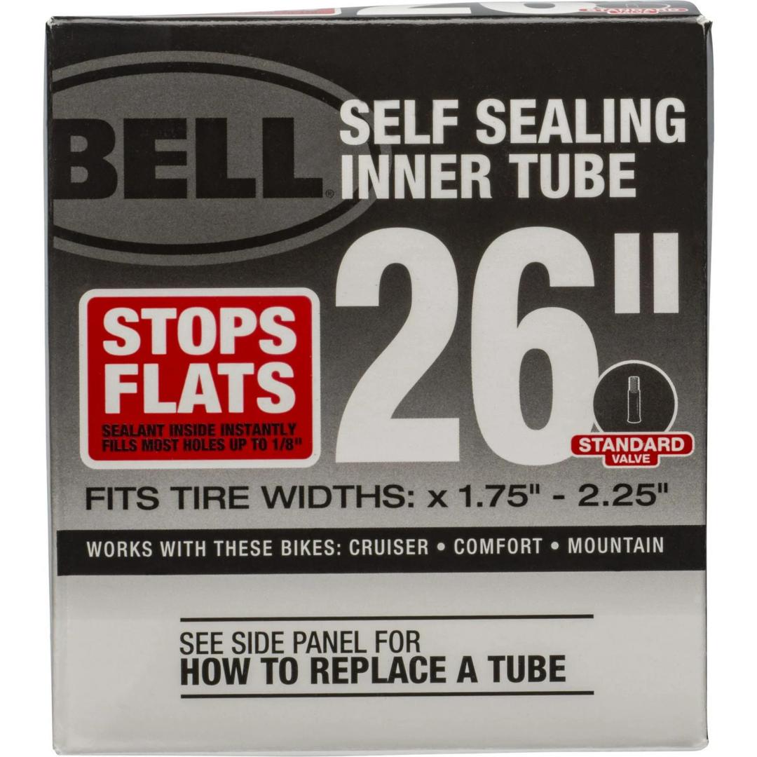 Bell Sports 26" Self Sealing Inner Tube, Schrader 35mm 26"x1.75-2.25"