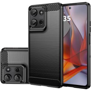 Case for Moto G75 Case,for Motorola G75 5G, Slim Thin Phone Cover TPU Soft Back Cases Anti-Scratch Shockproof Protective Cover for Motorola Moto G75 Black