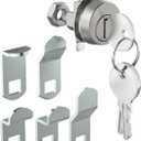 L-1172C National Mailbox Lock Replacement C9100 - with 3 Keys and 5 Shaped Locking Tabs, Replacement for USPS Mailbox Key Lock