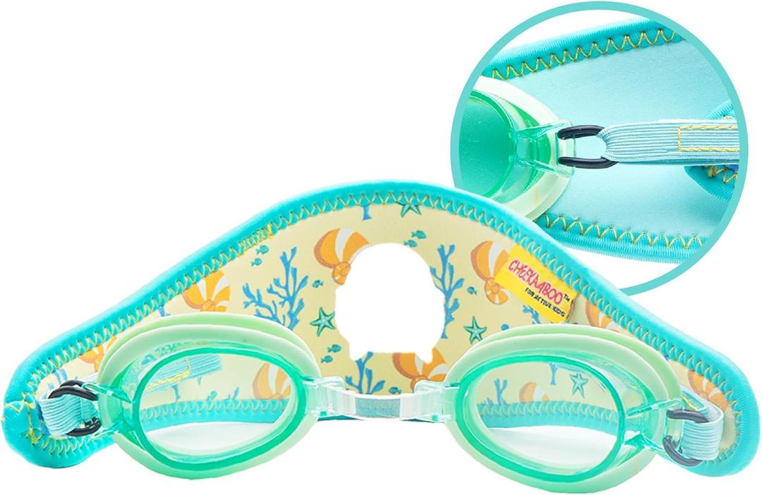 Cheekaaboo Booggles Kids Swim Goggles for Toddlers 2-8 Years | Anti-Fog Lenses & Soft Adjustable Neoprene Strap | Tangle-Free Comfort for Beginner Swimmers & Pool Fun Cheekaaboo Booggles Kids Swim Goggles for Toddlers 2-8 Years | Anti-Fog Lenses & Soft Adjustable Neoprene Strap | Tangle-Free Comfort for Beginner Swimmers & Pool Fun