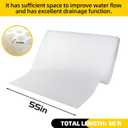 Dimple Drainage Matting 2.6' X 50' High-Density Polyethylene Foundation Drainage Underlayment, Protect Vapor Barriers for Crawl Space and Basements
