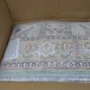 Soalmost 8x10 Area Rugs, Washable Rugs, Large Stain Resistant Area Rug for Living Room Bedroom Dining Room, Vintage Farmhouse Rug Green