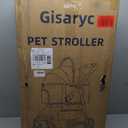 Dog Cat Stroller for Small/Medium Pets up to 50 lbs, 3-in-1 Foldable Pet Stroller with Detachable Carrier, Car Seat, Storage Basket, Cup Holder, Hanging Bag, Rain Cover, All-Terrain 4 Wheels (Khaki)