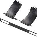 3Pcs Cup Holder Trim Driver & Passenger Side Retractable Set Compatible with 2006-2013 BMW 3 Series E90 E91 E92 E93 323i 325i 328i 330i 335d 335i M3 51459173463 51459173469 51457138797 Black