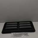 RV 20" Refrigerator Upper/Lower Side Wall Vent with Mesh Insect Screens for Campers Trailers (Black)