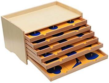 Adena Montessori Geometric Puzzle Geometric Cabinet Montessori Sensorial Materials Educational Tools Preschool Equipment