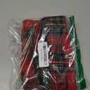 AQOTHES Pack of 2 Christmas Plaid Decorative Throw Pillow Covers Scottish Tartan Cushion Case for Farmhouse Home Holiday Decor Red and Green, 16 x 16 Inches