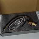 Rose Gold Modern Bathroom Sink Faucet, 1 Hole Single Handle Deck Mount Vanity Mixer Tap, Solid Brass Faucet with Deck Plate for Basin Sink