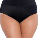 Women's Yoke Brief Swim Bottom (Black)