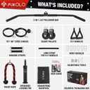 Mikolo Upgraded Weight Lift Pulley System - LAT Pulley Attachments with Adjustable Length Cable for Full Body Training, Home Gym Set