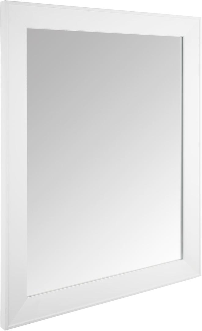 Ruomeng Rectangular Wall Mirror 16" x 20" Framed Mirror for Bathroom, Bedroom, Entryway, Living Room, White