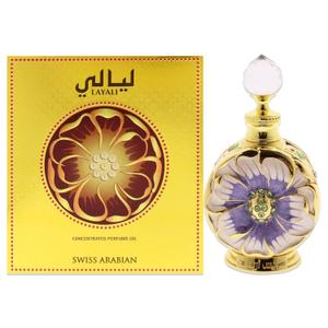 Swiss Arabian Layali - Luxury Products From Dubai - Long Lasting And Addictive Personal Perfume Oil Fragrance - A Seductive Signature Aroma - 0.5 Oz