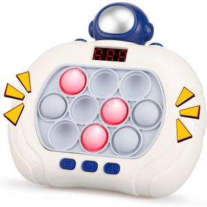 Pop Game Light Up Fidget Toy for Kids 5-7 8-12, Handheld Puzzle Game Sensory Toys with LED Screen, Christmas Toys Gifts for 3-12 Year Old Boys Girls (Astronaut)