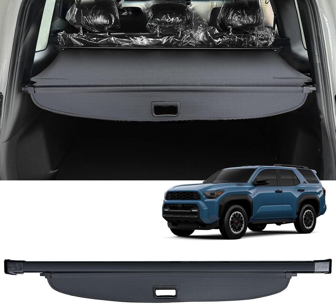 AUXKO Retractable Cargo Cover for Toyota 4Runner 2026-2025, Carbon Fiber