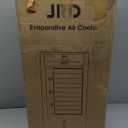 JRD Portable Air Conditioner, Evaporative Air Cooler with 12H Timer Auto-Off, 3-Speed, 2.4Gal Tank, 4 Ice Packs, Mist Function, Oscillation Swamp Cooler with Remote for Bedroom Home Office (White)