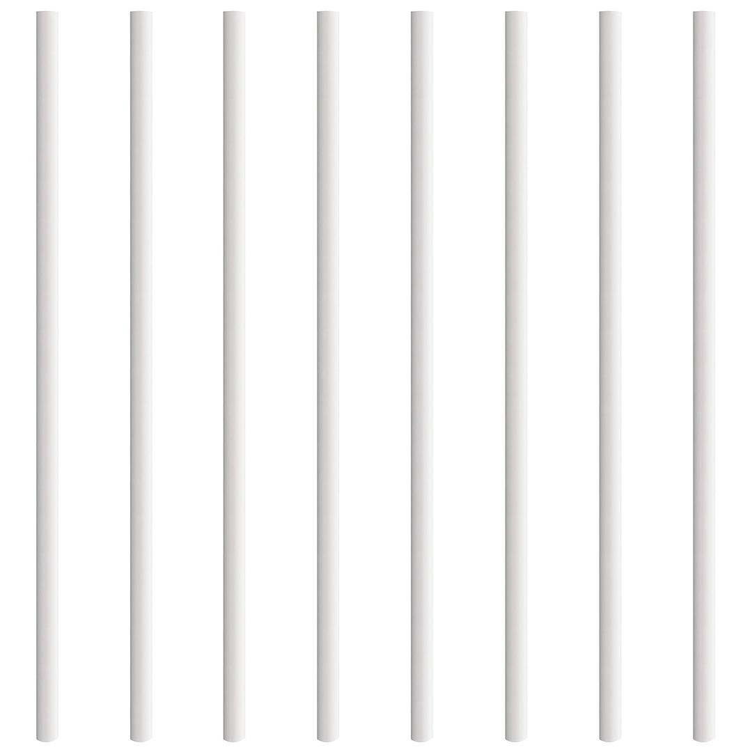 Myard 26 Inches Classic Hollow Round Iron Deck Balusters Furniture for Deck Railing Porch Staircase Banister Balustrade (25pk, White)