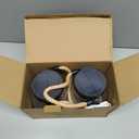 Hompavo Gen2 Solar Lanterns Outdoor Waterproof with Realistic Flickering Flame, Dual Charging (USB/Solar) & 2 Modes - Decorative Hanging/Table Lights for Patio Garden Porch Halloween Decor, 2/Purple