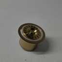 Akicon Kitchen Sink Brass Gold Finish Garbage Disposal Flange Stopper, One Size Disposal Rim, Fit 3-1/2 Inch Standard Sink Drain Hole 2.85" Height
