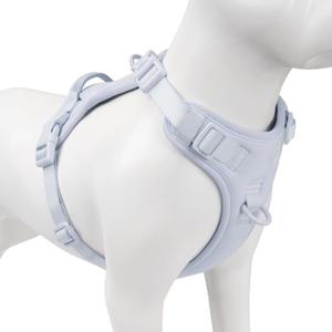 No Pull Dog Harness, Puppy Vest with Front Clip for Medium Sized Dog(Light Blue,M)