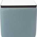 FDP Pro Series 18" Square Dry-Erase Side Table, 18" H - Blue Crosshatch (18"D x 18"W x 28"H)