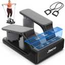JOROTO Air Resistance Stepper for Home Fitness, Mini Home Stepper with 5-Level Adjustable Intensity + Bands, 300LBS/136KG Capacity Low Noise, Rechargeable LED Display for Apartment Home Gym Workout