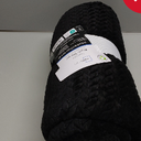 Mainstays Cozy Textured Plush Throw Blanket, Black, 50"x60" All Ages