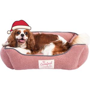 FluffyDream Dog Bed for Small Dog, Super Soft Pet Bed Furniture, Suitable for Dogs Up to 30lbs, 24'' x 20'', Blush FluffyDream Dog Bed for Small Dog, Super Soft Pet Bed Furniture, Suitable for Dogs Up to 30lbs, 24'' x 20'', Blush
