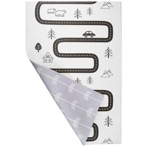 Baby Care Play Mat (Medium, Nordic Trails - Morning Fog Arrows) 73 x 49 Original One-Piece Reversible Rollable Waterproof Play Mat for Infants, Babies, Toddler, and Kids