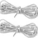 Glitter Rope 2PCS Glitter, Rhinestone Rope Shoe Strings Shiny Hoodie String Replacement Drawstring Cords for Sweatpants Trunks Bags Accessories